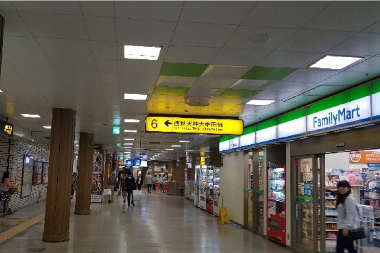 藤野クリニック 地下鉄天神駅からのアクセス